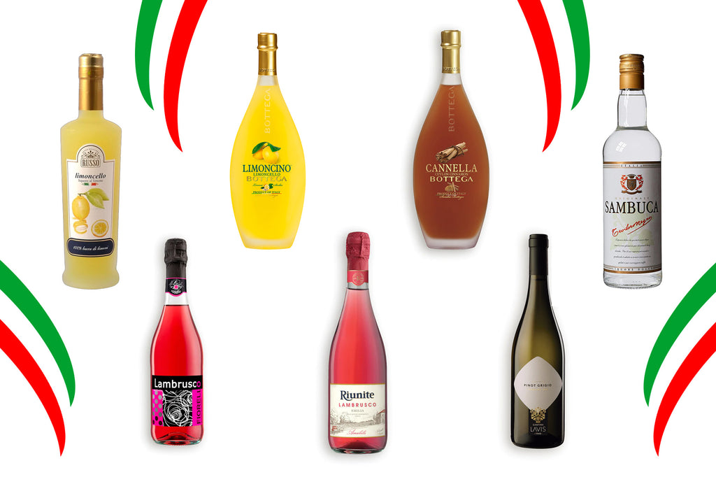 Licores y vinos italianos
