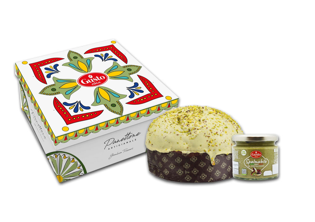 Panettone De Pistacho + Crema De Pistacho de Gusto Etna