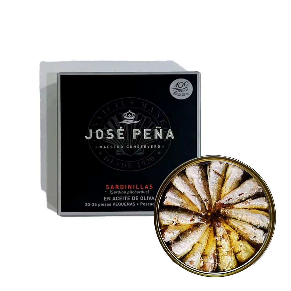 Sardinillas en aceite de oliva 30/35 piezas José Peña