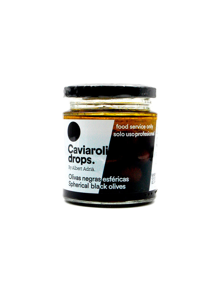 Aceitunas negras esféricas Caviaroli Drops 70g