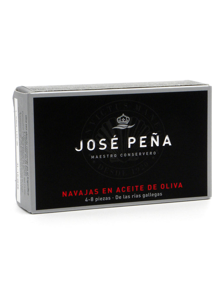 Navajas en aceite de oliva Jose Peña RO 120g 4/8 piezas