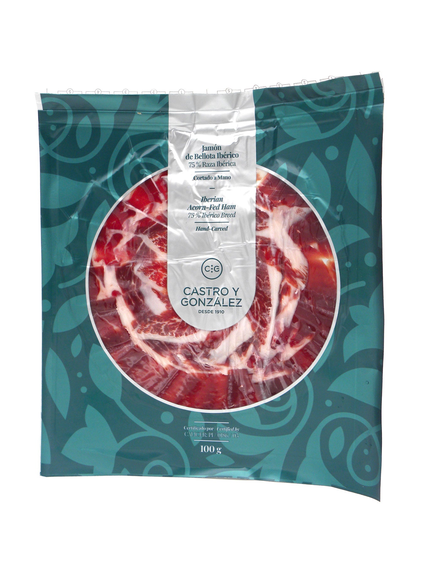 Jamón de Bellota Ibérico 100% Raza Ibérica de Castro y González