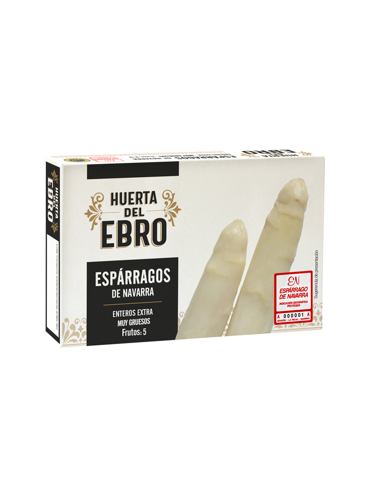 Espárrago de Navarra Extra 345g 5 frutos Huerta del Ebro